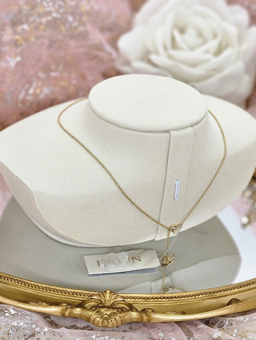 Nadri Heart Pendant Necklace Pink Gold Plated Minimalist Love Dainty Formal Gift - Picture 5 of 5
